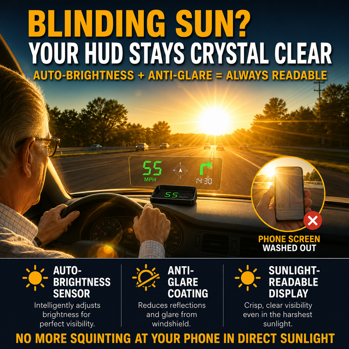 π Half-price offer for the first 50 customers π₯ Car Head-Up Display (HUD) GPS Digital Speedometer
