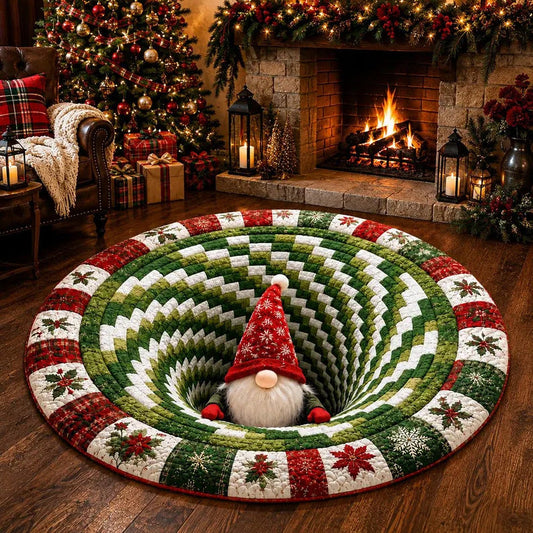 ๐ Christmas 3D Illusion Rug โ Magical Holiday Portal Floor Decor