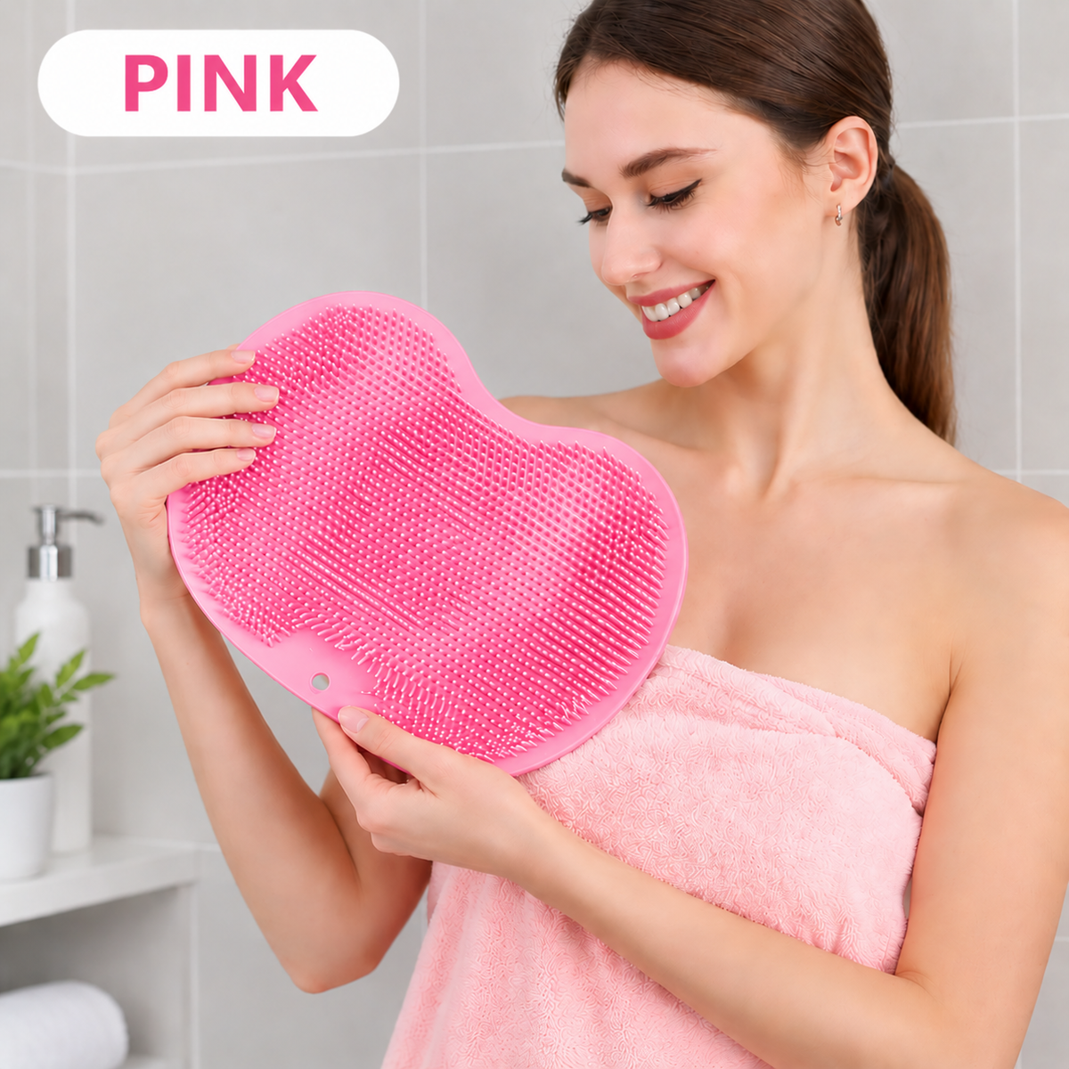 π¦Ά Hands-Free Shower Foot Scrubber Mat β Deep Clean & Massage Your Feet While You Shower
