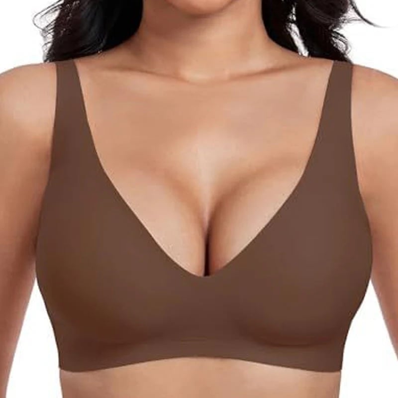 šFlash Saleā”60K+ SOLD! Almost Goneš„šJelly Wireless Womens Comfortable Wireless Brasā£Push Up Bralettesā£Seamless Tshirts Brasā£Deep V