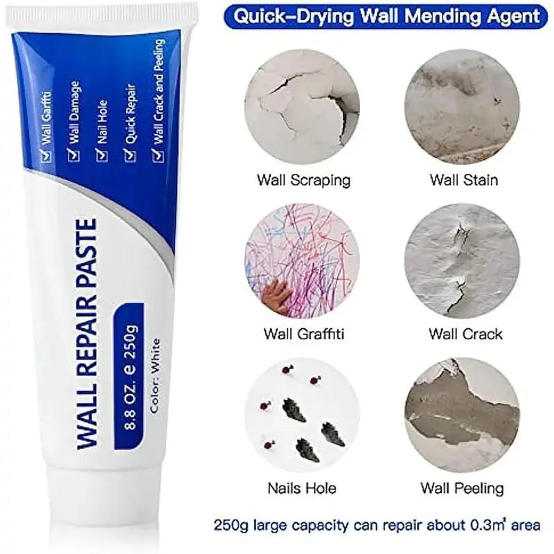 đ„THE ULTIMATE White Drywall Repair Paint Kit â No Sanding, No Primer, No Mess. Fix Nail Holes, Cracks & Dents in Minutes