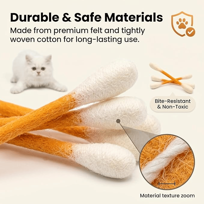 Giant Q-Tip Cat Toy-Viral Cat Chew & Play Toy🐱✨