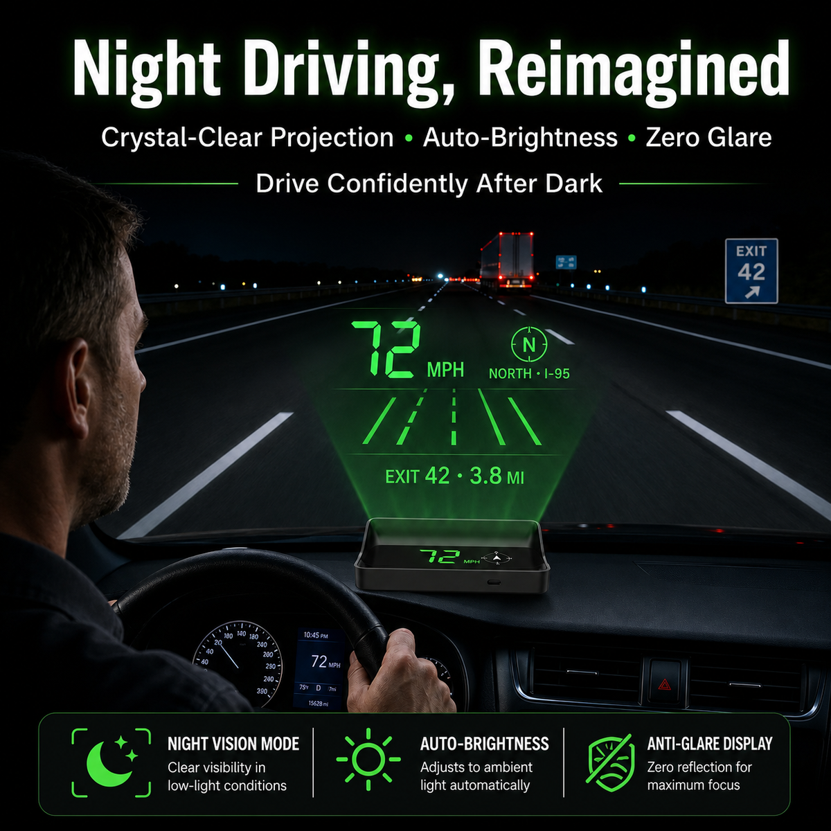 π Half-price offer for the first 50 customers π₯ Car Head-Up Display (HUD) GPS Digital Speedometer