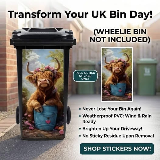 ๐๐% ๐๐
๐
๐
๐ฅ๐๐ฌ๐ก ๐๐๐ฅ๐!:Creative Trash Can Sticker with Colourful Cartoonโจ