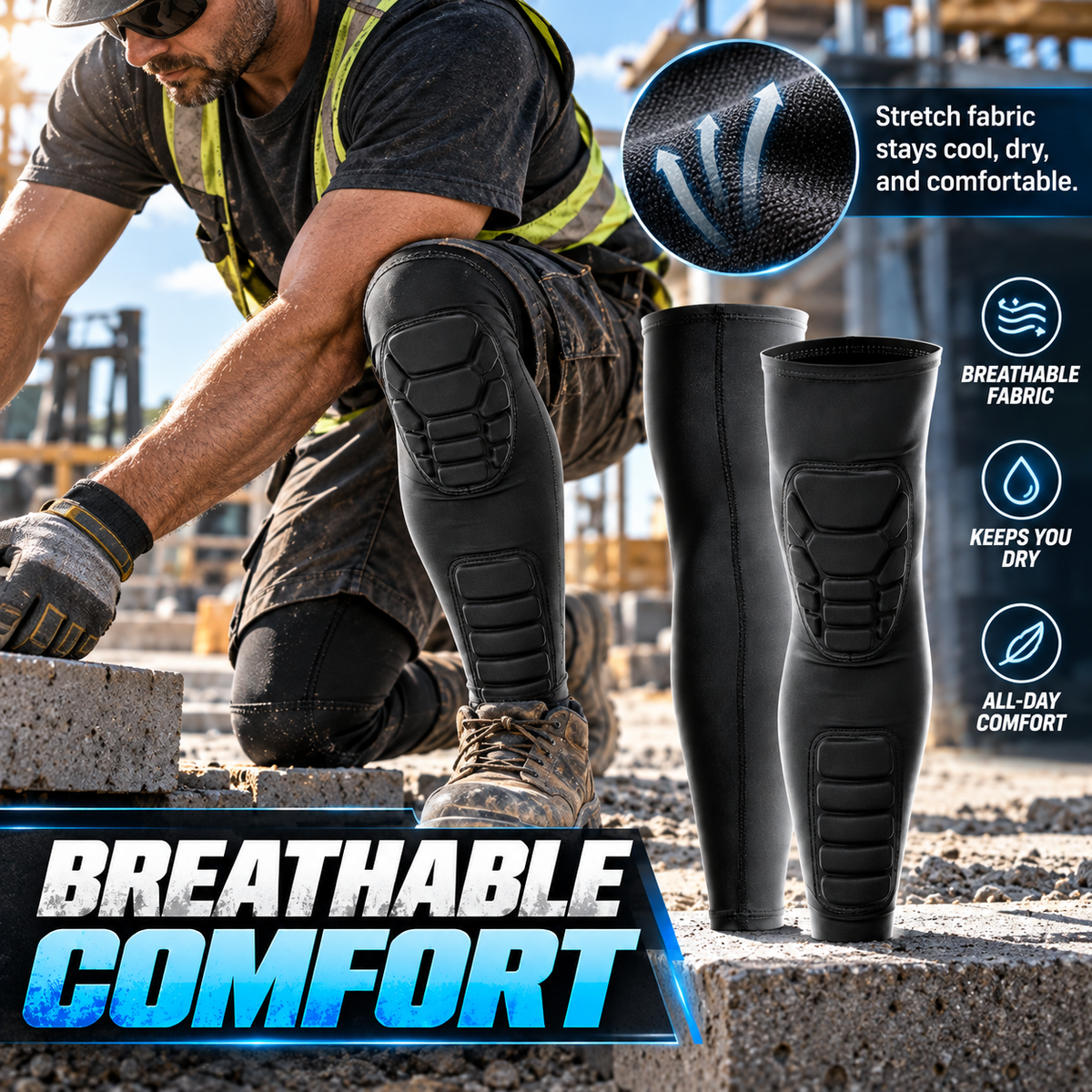 Play Harder, Stay Injury-Free! Pro Honeycomb Full-Leg Guard ππ‘οΈ
