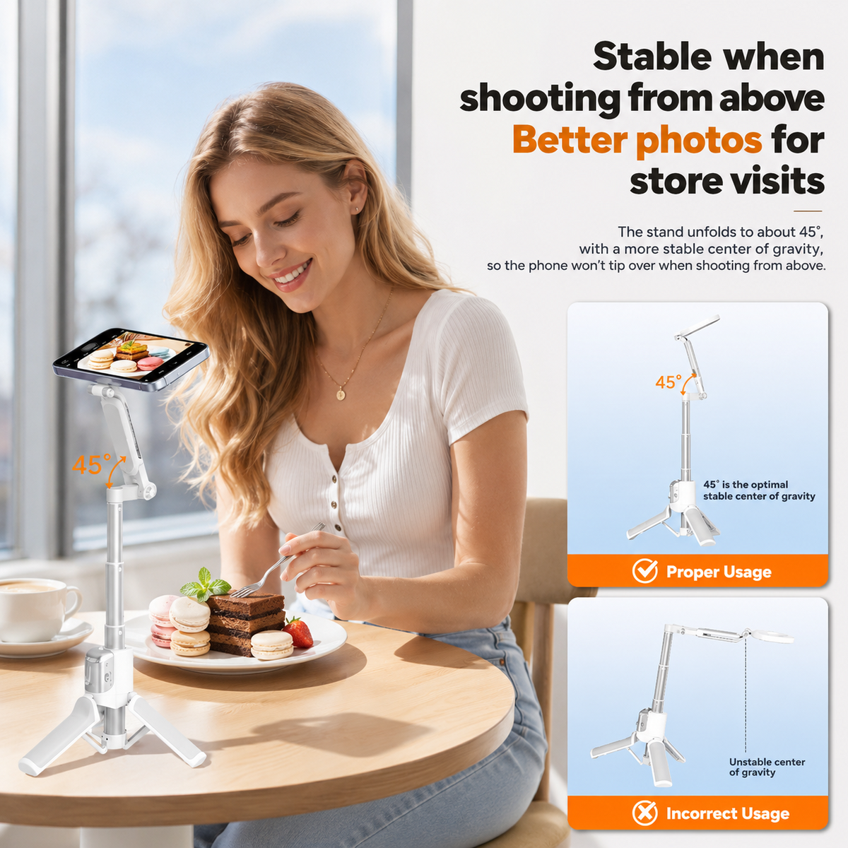 πΈ Zoomable Magnetic Palm Grip | Selfie Stick & Tripod