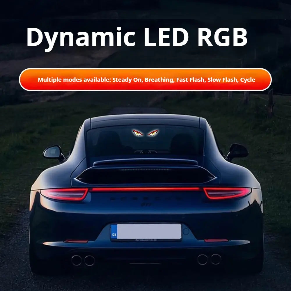 π₯ Solar LED Car Eyes β Flashing Windshield Light