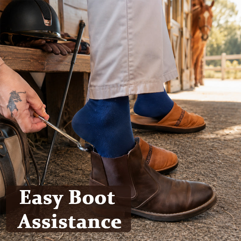 π Horse-Shaped Shoe Horn Hook for Easy Wear