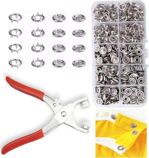 đĽHOT SALE 49% OFFâ¨100 pcs Invisible Colored Metal Buckle & Manual Pressure Pliers Kit