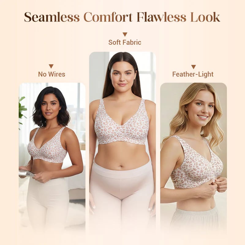 šFlash Saleā”60K+ SOLD! Almost Goneš„šJelly Wireless Womens Comfortable Wireless Brasā£Push Up Bralettesā£Seamless Tshirts Brasā£Deep V
