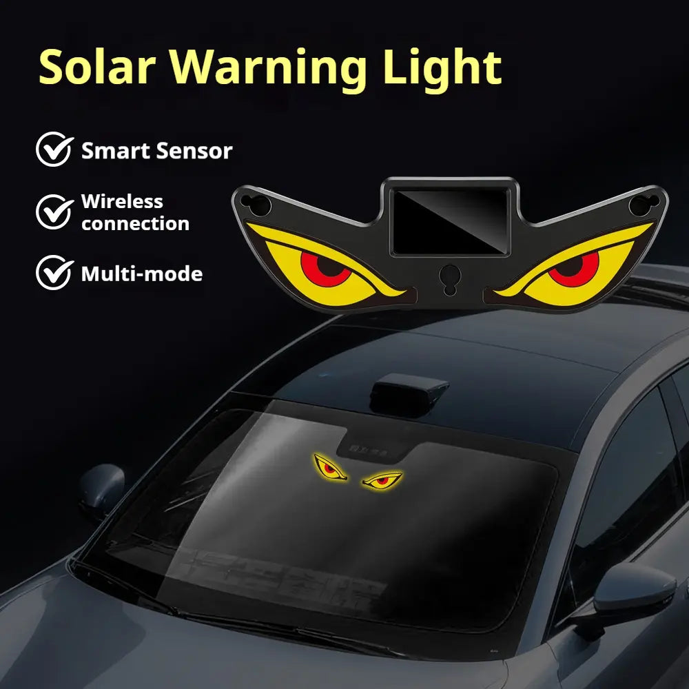 π₯ Solar LED Car Eyes β Flashing Windshield Light
