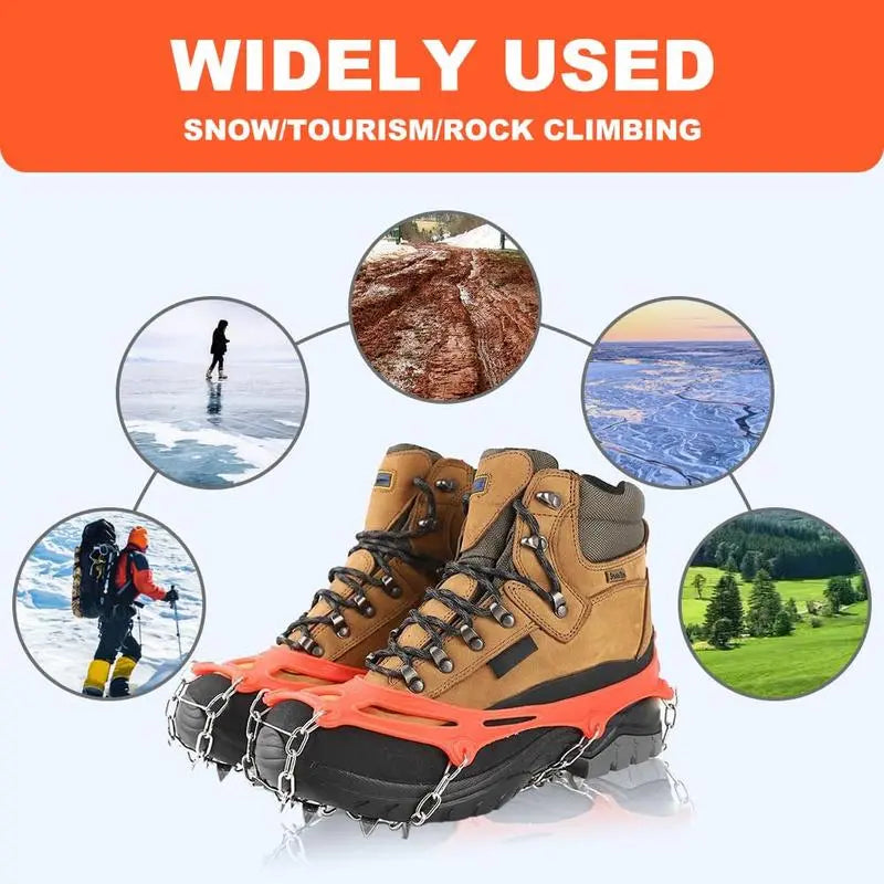 π§ 50% OFF Ice Cleats for Shoes β Anti-Slip Snow Grips for Winter Walking & Hiking