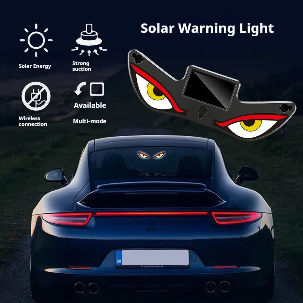 π₯ Solar LED Car Eyes β Flashing Windshield Light