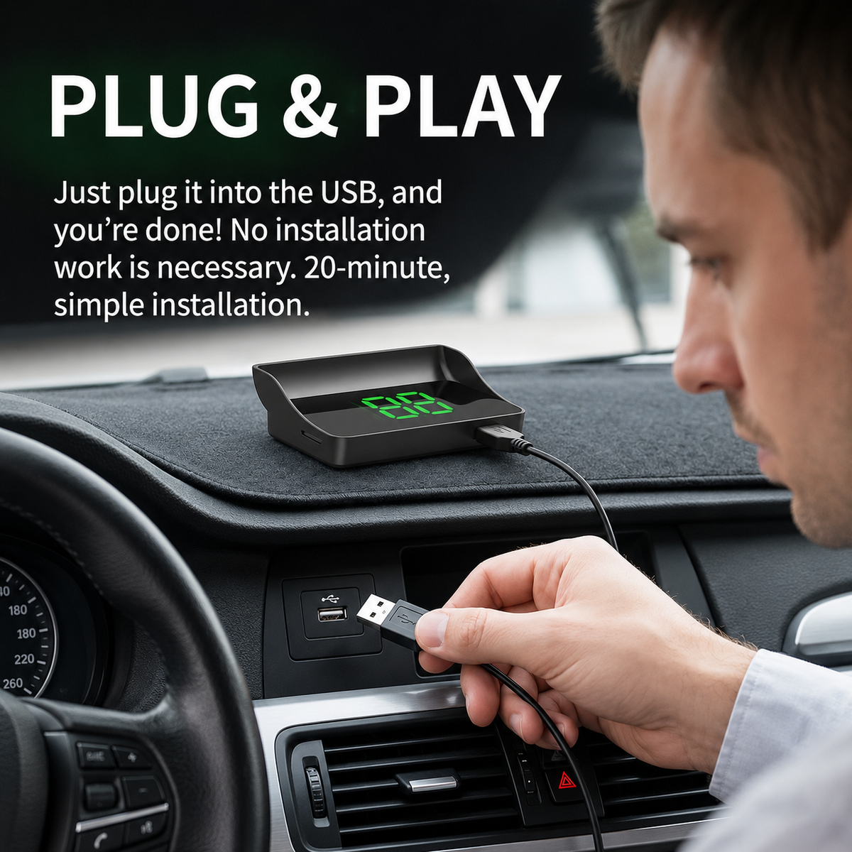 π Half-price offer for the first 50 customers π₯ Car Head-Up Display (HUD) GPS Digital Speedometer