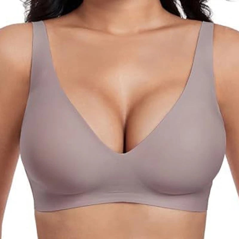 šFlash Saleā”60K+ SOLD! Almost Goneš„šJelly Wireless Womens Comfortable Wireless Brasā£Push Up Bralettesā£Seamless Tshirts Brasā£Deep V