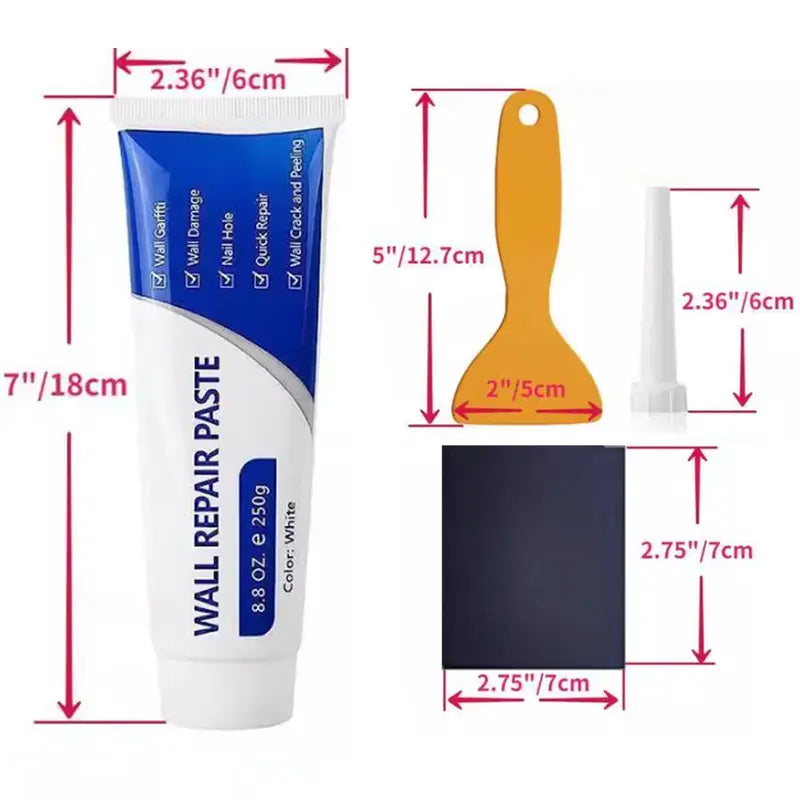 đ„THE ULTIMATE White Drywall Repair Paint Kit â No Sanding, No Primer, No Mess. Fix Nail Holes, Cracks & Dents in Minutes