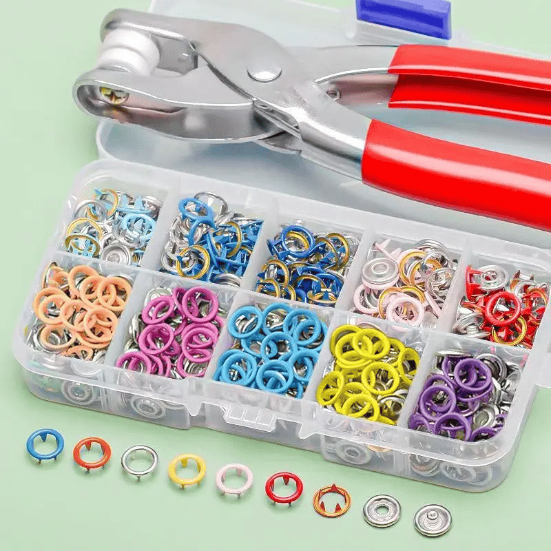 đĽHOT SALE 49% OFFâ¨100 pcs Invisible Colored Metal Buckle & Manual Pressure Pliers Kit