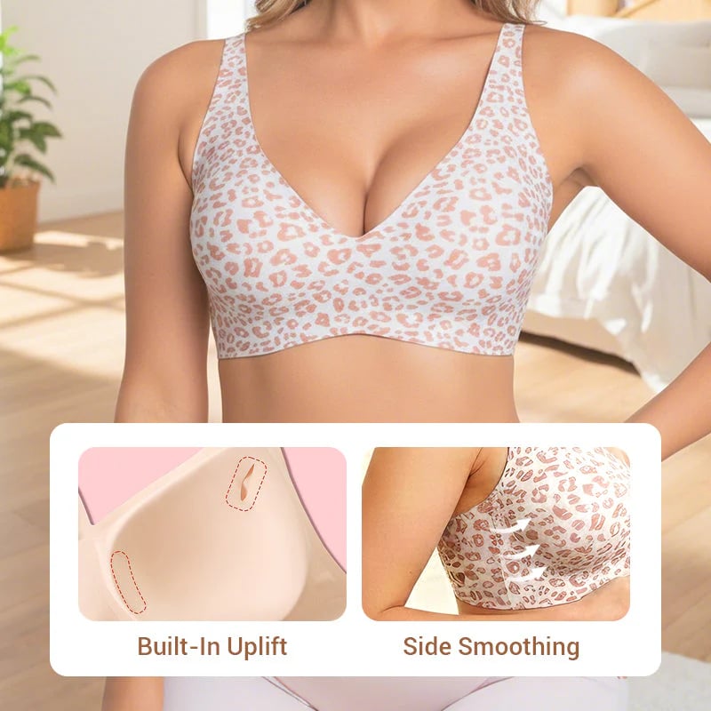 šFlash Saleā”60K+ SOLD! Almost Goneš„šJelly Wireless Womens Comfortable Wireless Brasā£Push Up Bralettesā£Seamless Tshirts Brasā£Deep V