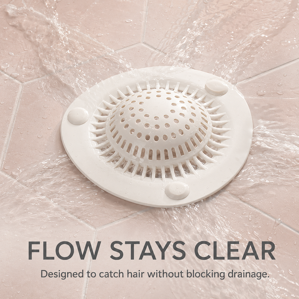 BUY 1 GET 1 FREEš„Hair Catcher Drain Covers | Self-Adhesive Disposable Hair Trap Stickers for Shower, Bathroom Sink & Floor Drain