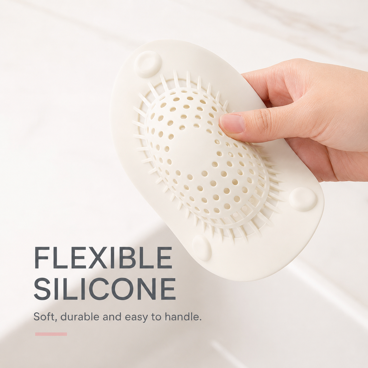 BUY 1 GET 1 FREEš„Hair Catcher Drain Covers | Self-Adhesive Disposable Hair Trap Stickers for Shower, Bathroom Sink & Floor Drain