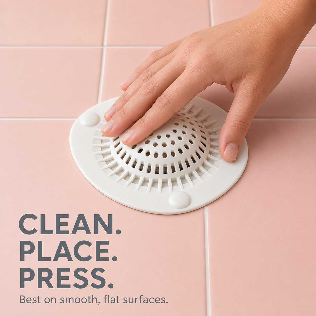 BUY 1 GET 1 FREEš„Hair Catcher Drain Covers | Self-Adhesive Disposable Hair Trap Stickers for Shower, Bathroom Sink & Floor Drain