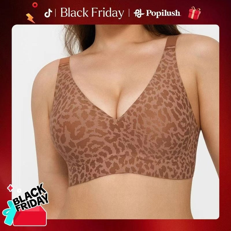 šFlash Saleā”60K+ SOLD! Almost Goneš„šJelly Wireless Womens Comfortable Wireless Brasā£Push Up Bralettesā£Seamless Tshirts Brasā£Deep V