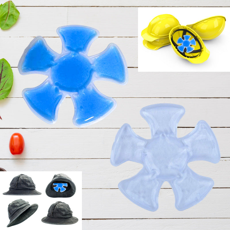 ❄️2PCS Cooling Hat Insert – Reusable Gel Ice Pack for Helmets & Caps