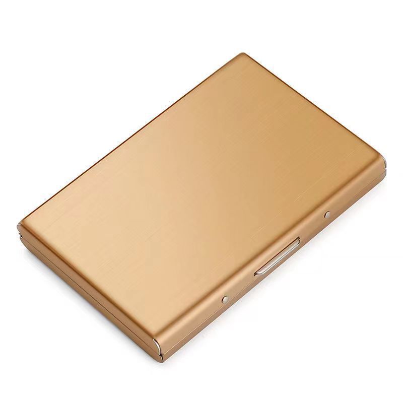 πΌ BUSINESS FAVORITE | Premium Metal Card Holder β Slim RFID Wallet with Matte Black Finish