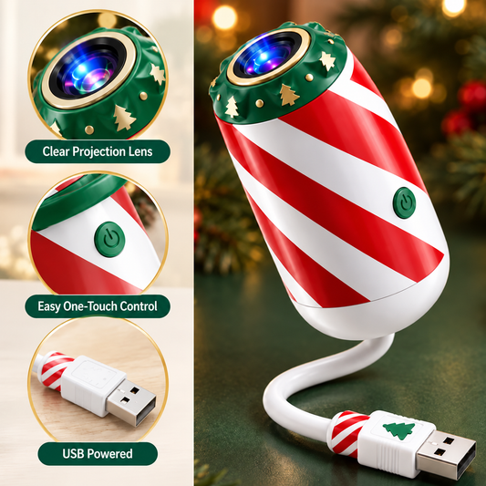 🎅🌠🎄 Merry Ride Christmas Car Projector Light – 5D Festive Projection Effect!