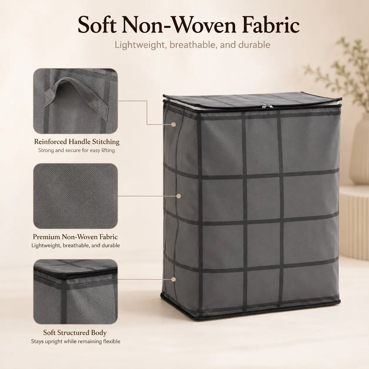 π₯ LAST DAY 50% OFF! π XXL 210L Storage Bag β Large Capacity Moving & Closet Organizer for Quilts, Bedding & Sweaters