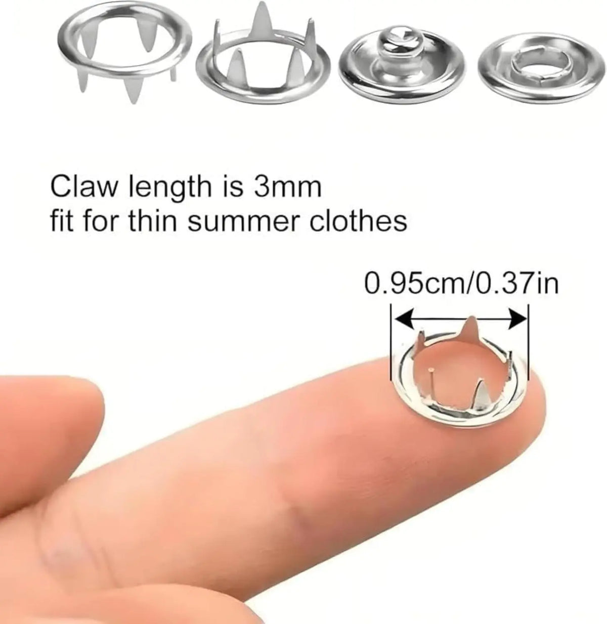 đĽHOT SALE 49% OFFâ¨100 pcs Invisible Colored Metal Buckle & Manual Pressure Pliers Kit