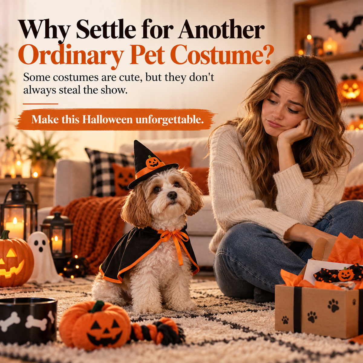 π Funny Pumpkin Reaper Halloween Dog Costume