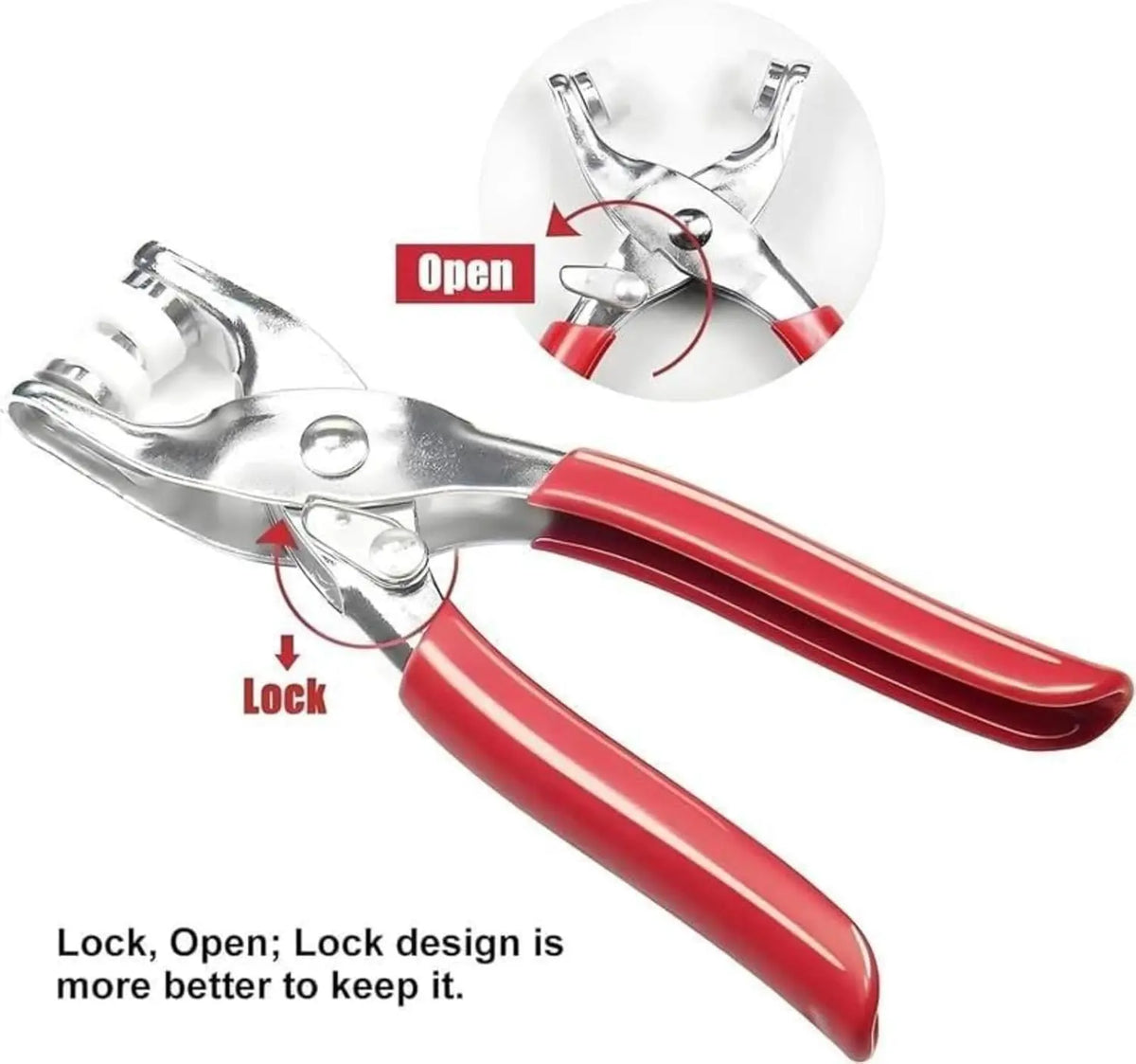 đĽHOT SALE 49% OFFâ¨100 pcs Invisible Colored Metal Buckle & Manual Pressure Pliers Kit