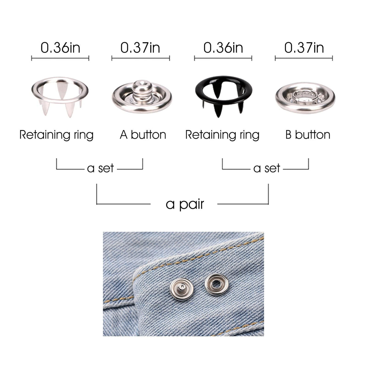 đĽHOT SALE 49% OFFâ¨100 pcs Invisible Colored Metal Buckle & Manual Pressure Pliers Kit