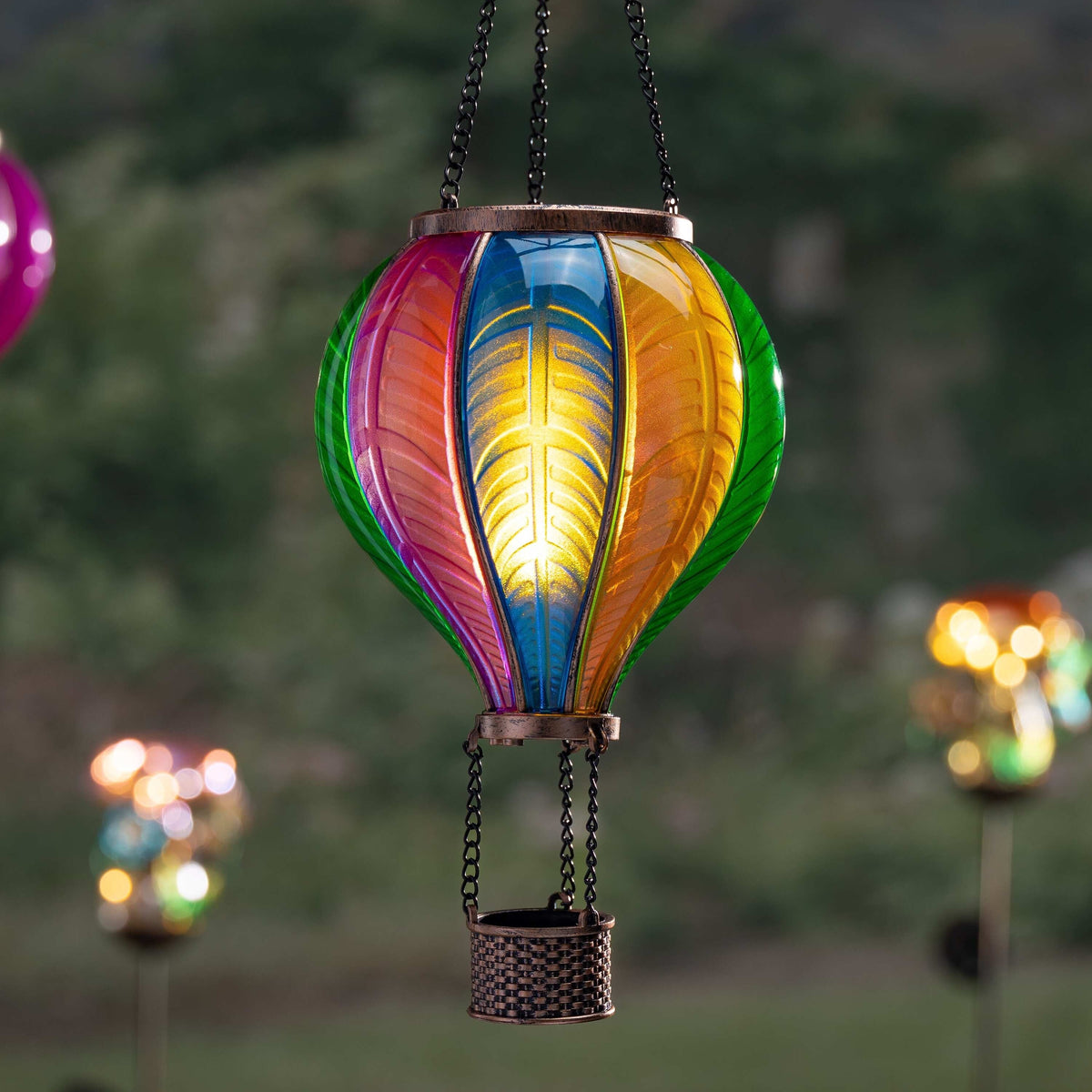 🎁 Free Shipping 🔥Solar Hanging Rainbow Balloon Lantern