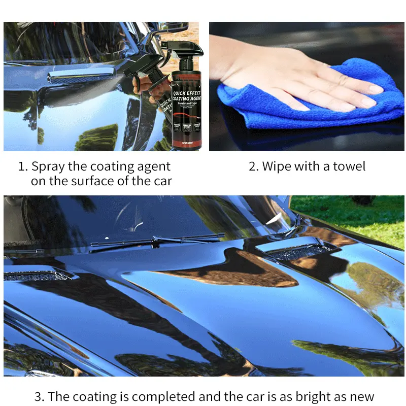 π₯3-in-1 Quick Effect Car Coating Spray β¨ High Protection Quick Coat & Ceramic Shield for Car Paint ππ