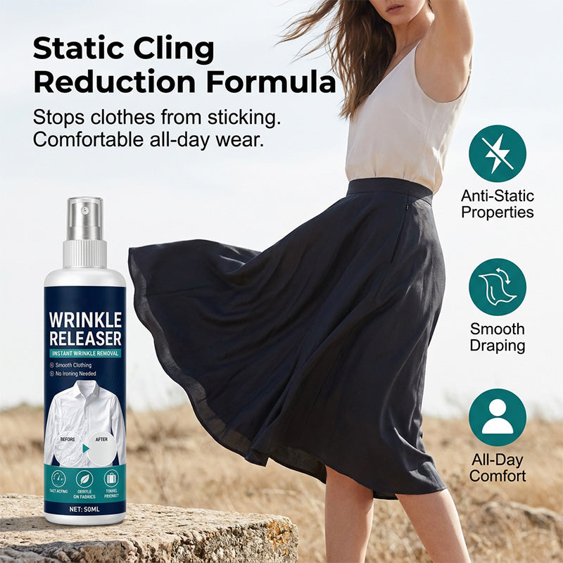 πβ¨ Instant wrinkle release β no iron, travel-ready, static-free & fresh.