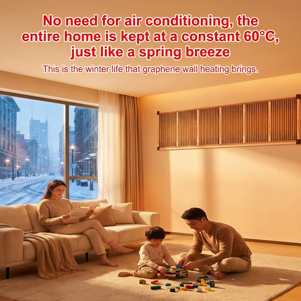 π₯3-Second Rapid Heating Honeycomb Graphene Far-Infrared Ceramic Wall Heater β Low Noise & Energy Efficient Indoor Wall Mount Heater
