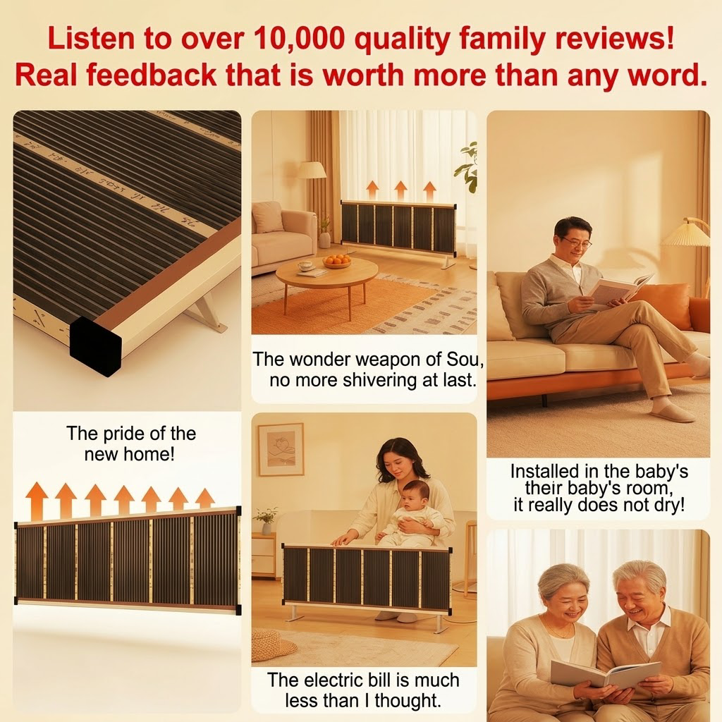 π₯3-Second Rapid Heating Honeycomb Graphene Far-Infrared Ceramic Wall Heater β Low Noise & Energy Efficient Indoor Wall Mount Heater