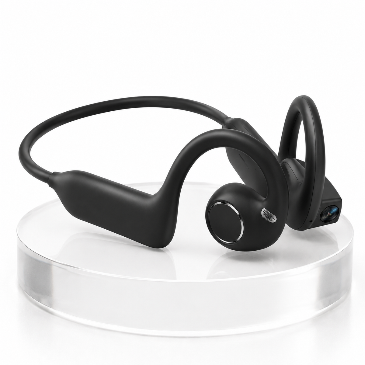 👂Casque Open-Ear intelligent avec caméra 8 MP – Vidéo EIS, assistance IA et batterie 12h