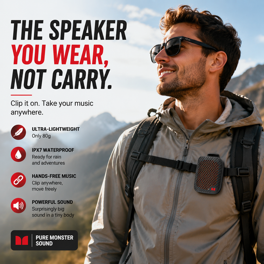 🏃 Outdoor Clip-On Bluetooth Speaker | Waterproof Speaker for Running & Cycling！！！