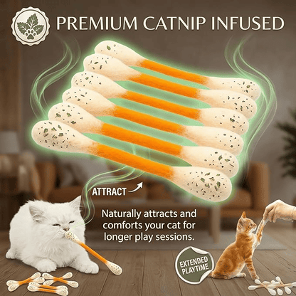 Giant Q-Tip Cat Toy-Viral Cat Chew & Play Toy🐱✨