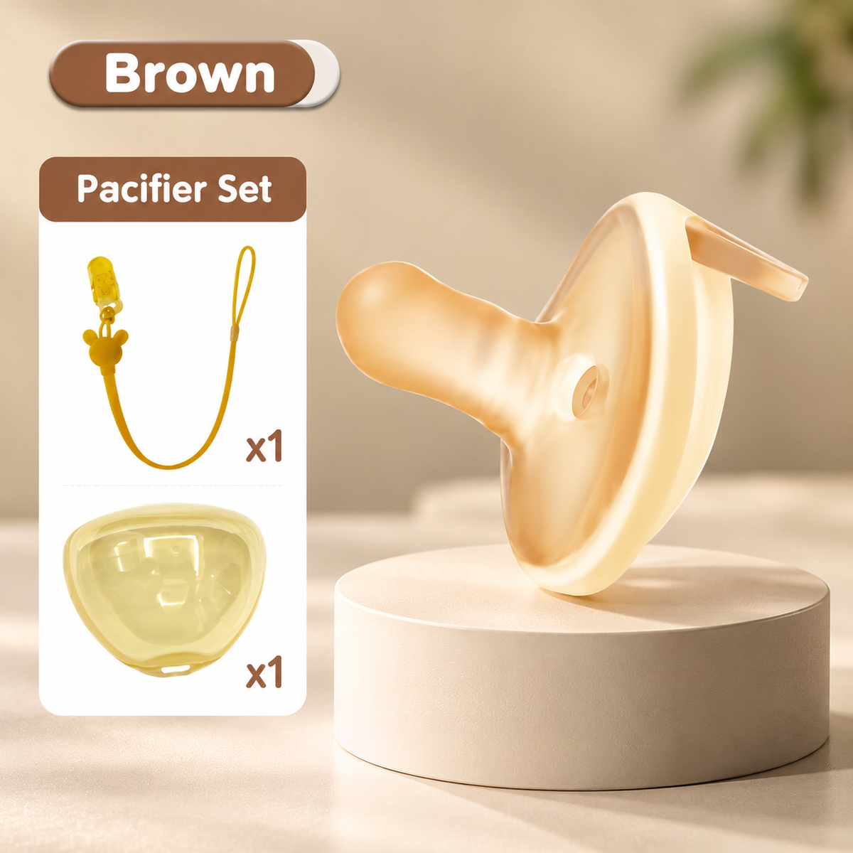 🍼 Tétine pour bébé en silicone effet sein – Design doux et flexible pour apaiser les bébés allaités