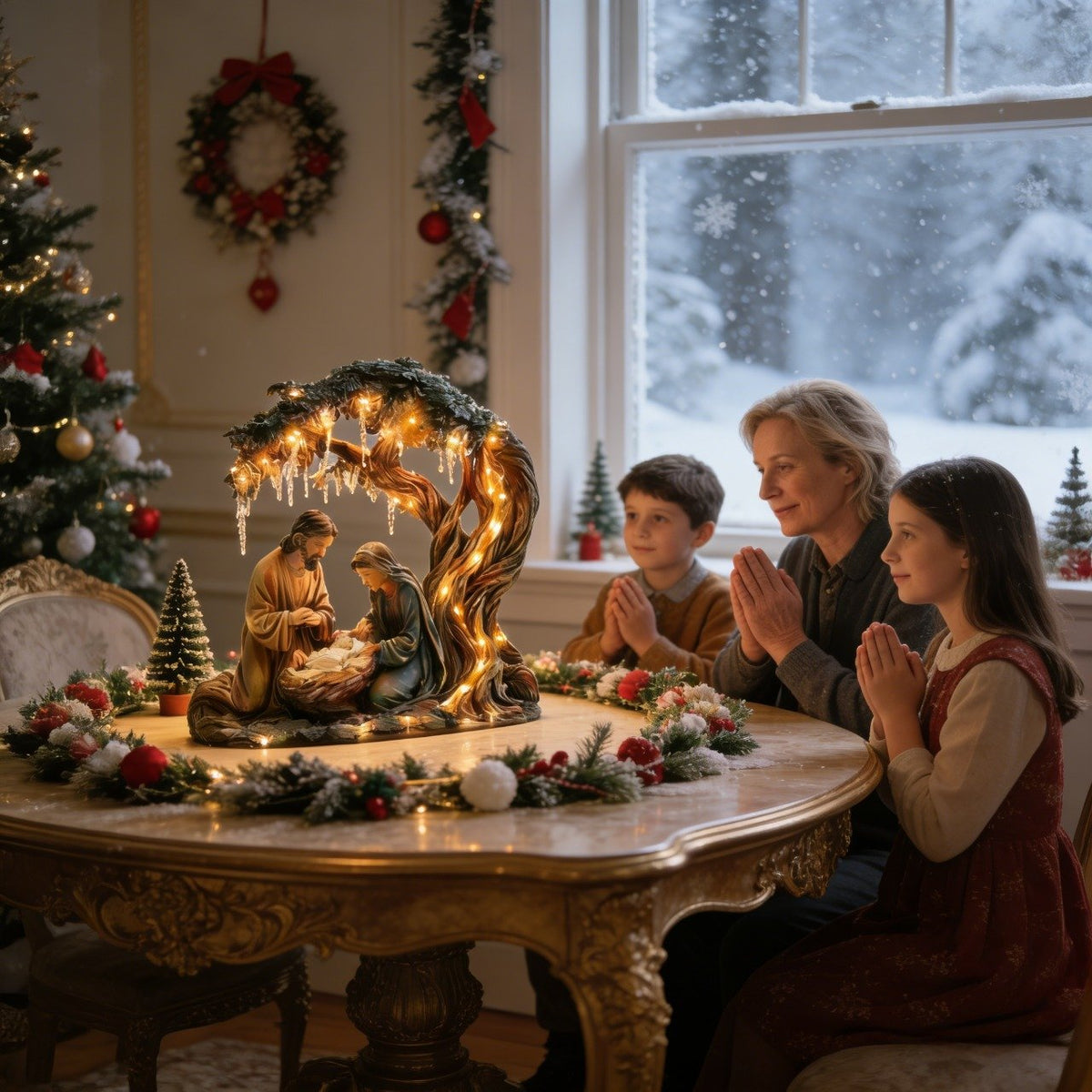 🚚Achetez-en 2, livraison gratuite🎄🎁Figurine décorative de crèche de Noël