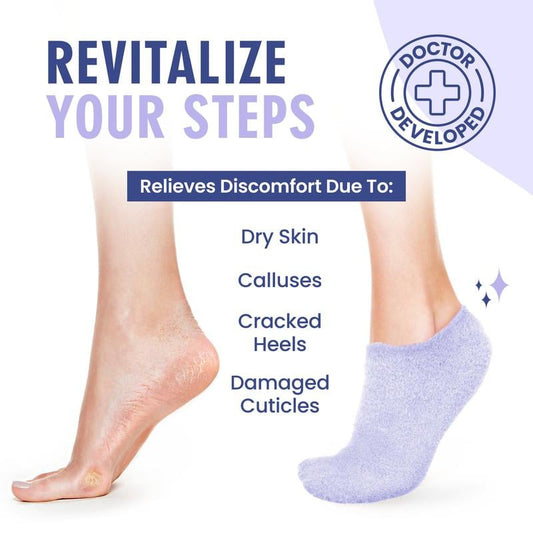 🏆 PLUS DE 35 000 VENDUS ! 1 ACHETÉ = 1 OFFERT ! 🥳 Chaussettes en gel hydratantes Maxiora