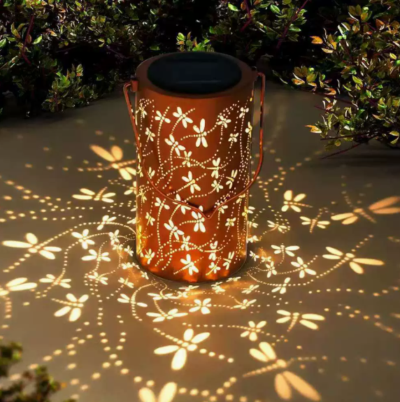 Lanterne solaire colorée en forme de tournesol lumineux pour jardin