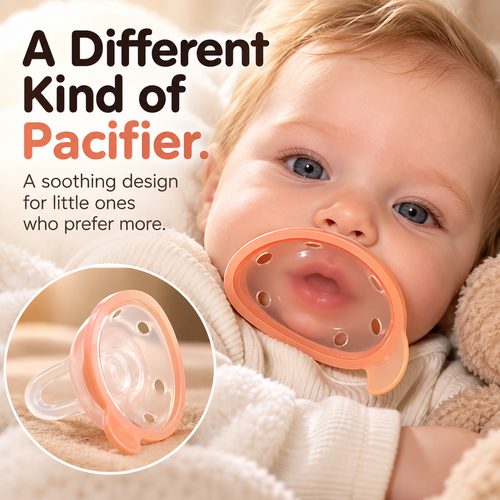 🍼 Tétine pour bébé en silicone effet sein – Design doux et flexible pour apaiser les bébés allaités
