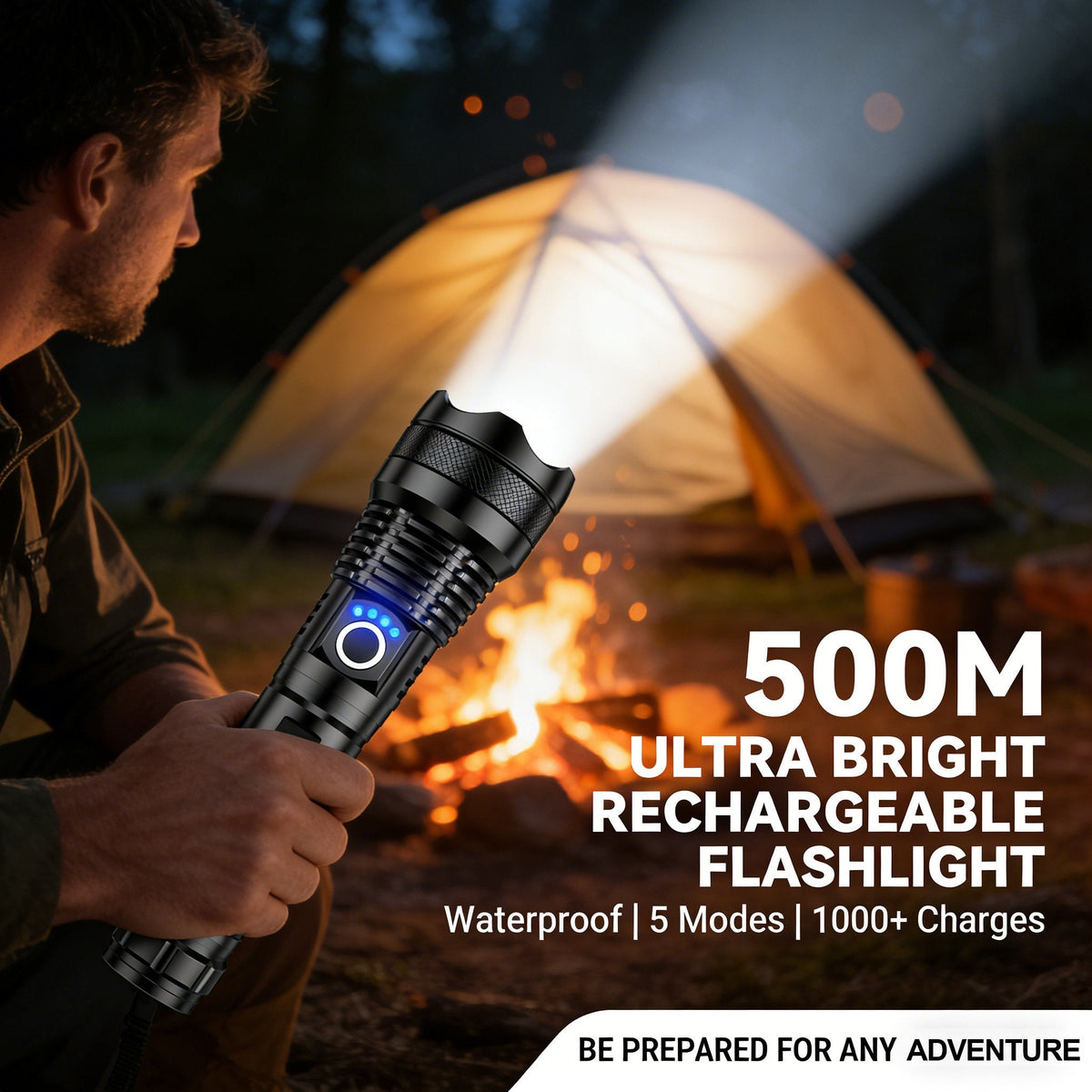 ✨Lampe torche LED rechargeable - Haute luminosité, étanche, ultra-puissante pour les urgences