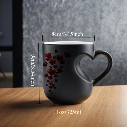 🔥Offre limitée : -52 %✨Mug magique en céramique en forme de cœur qui change de couleur