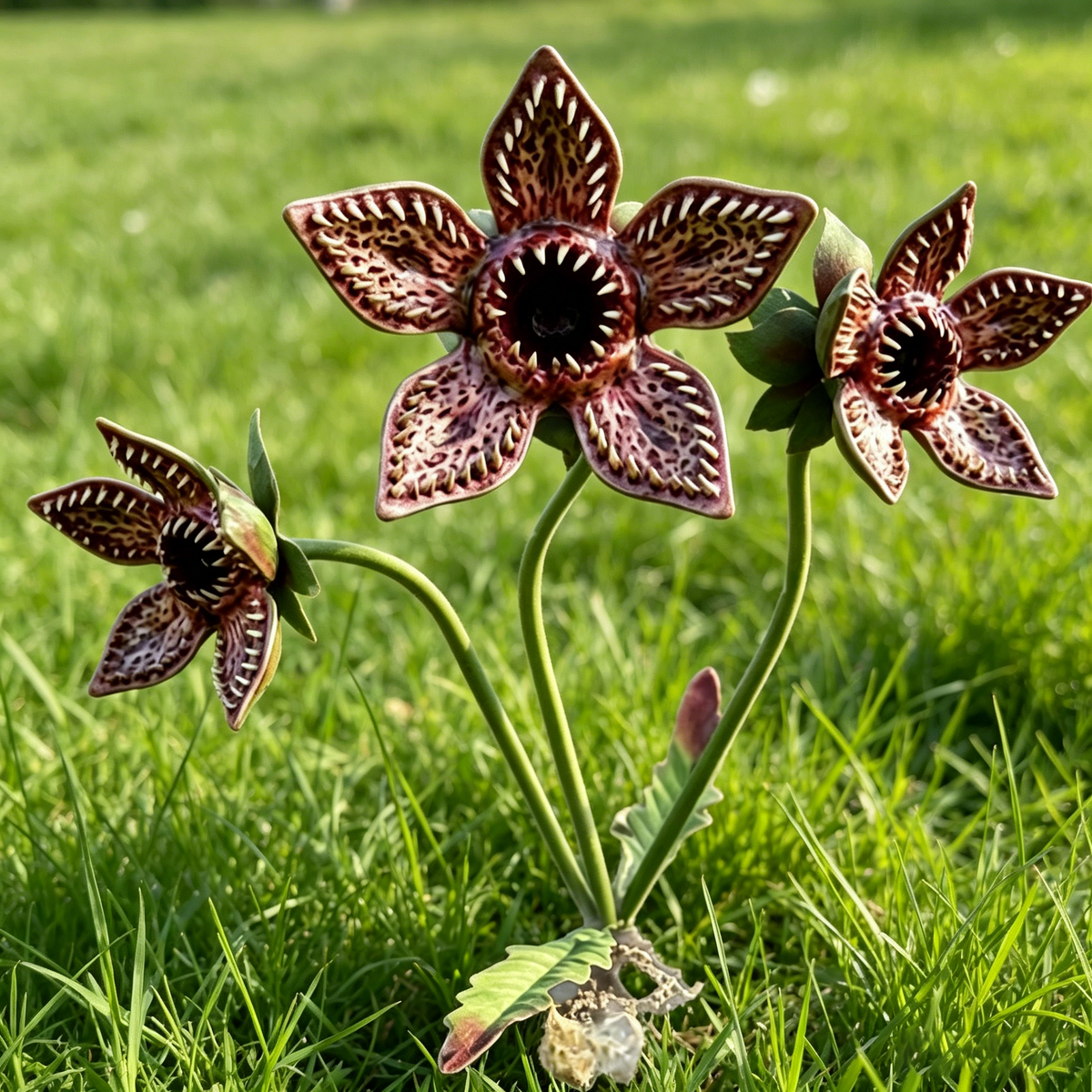 🌿 Piquet de jardin Fleur Monstrueuse